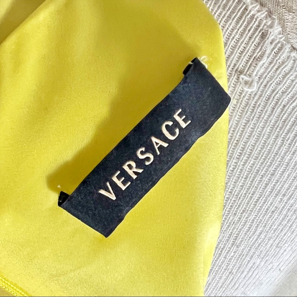 Gianni Versace Vintage Yellow Cocktail Dress - Picture 7 of 11